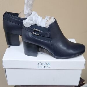 Croft & Barrow Rozzalyn Women's Heeled Bootie - Navy Blue